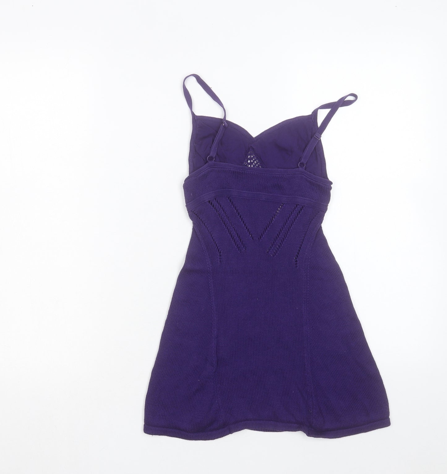 Armani Exchange Womens Purple Silk Camisole Tank Size XS Sweetheart