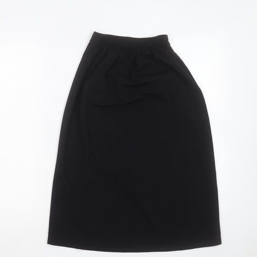 Preworn Womens Black Polyester A-Line Skirt Size XS