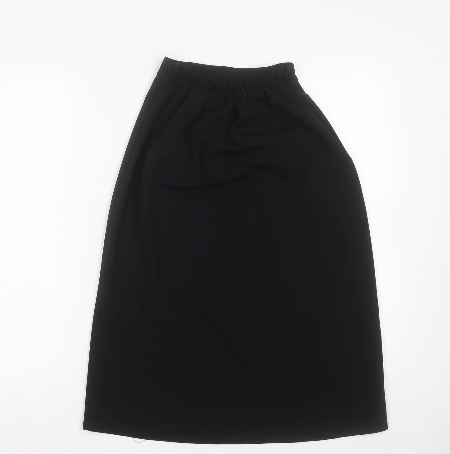 Preworn Womens Black Polyester A-Line Skirt Size XS