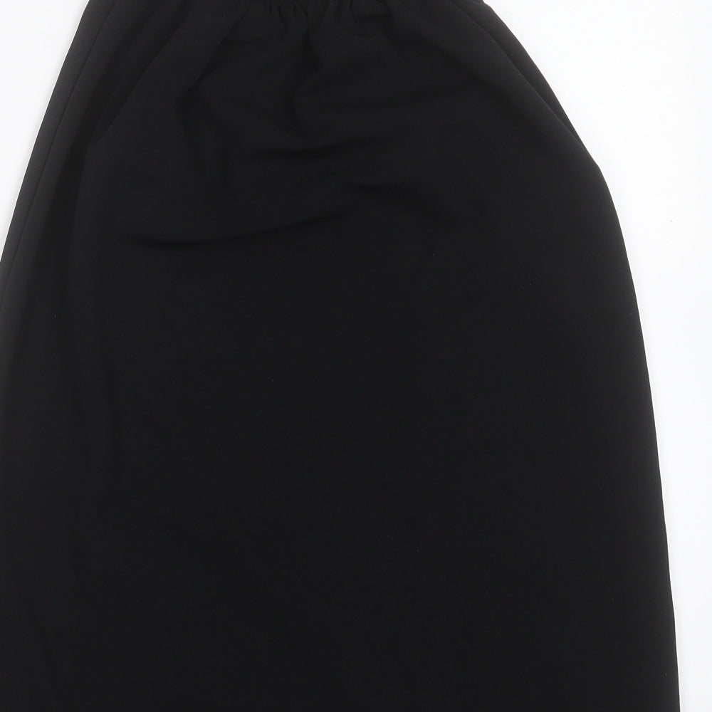 Preworn Womens Black Polyester A-Line Skirt Size XS