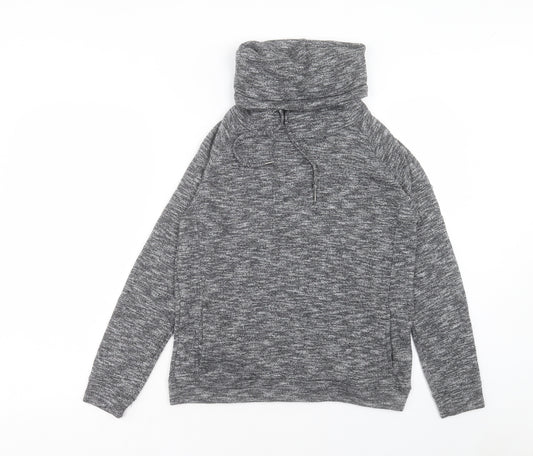 Front view of Atmosphere women’s grey polyester pullover sweatshirt, size UK 12, pullover