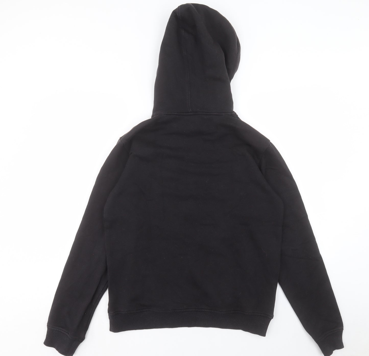 adidas Mens Black Cotton Pullover Hoodie Size S
