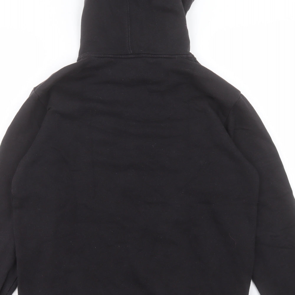 adidas Mens Black Cotton Pullover Hoodie Size S