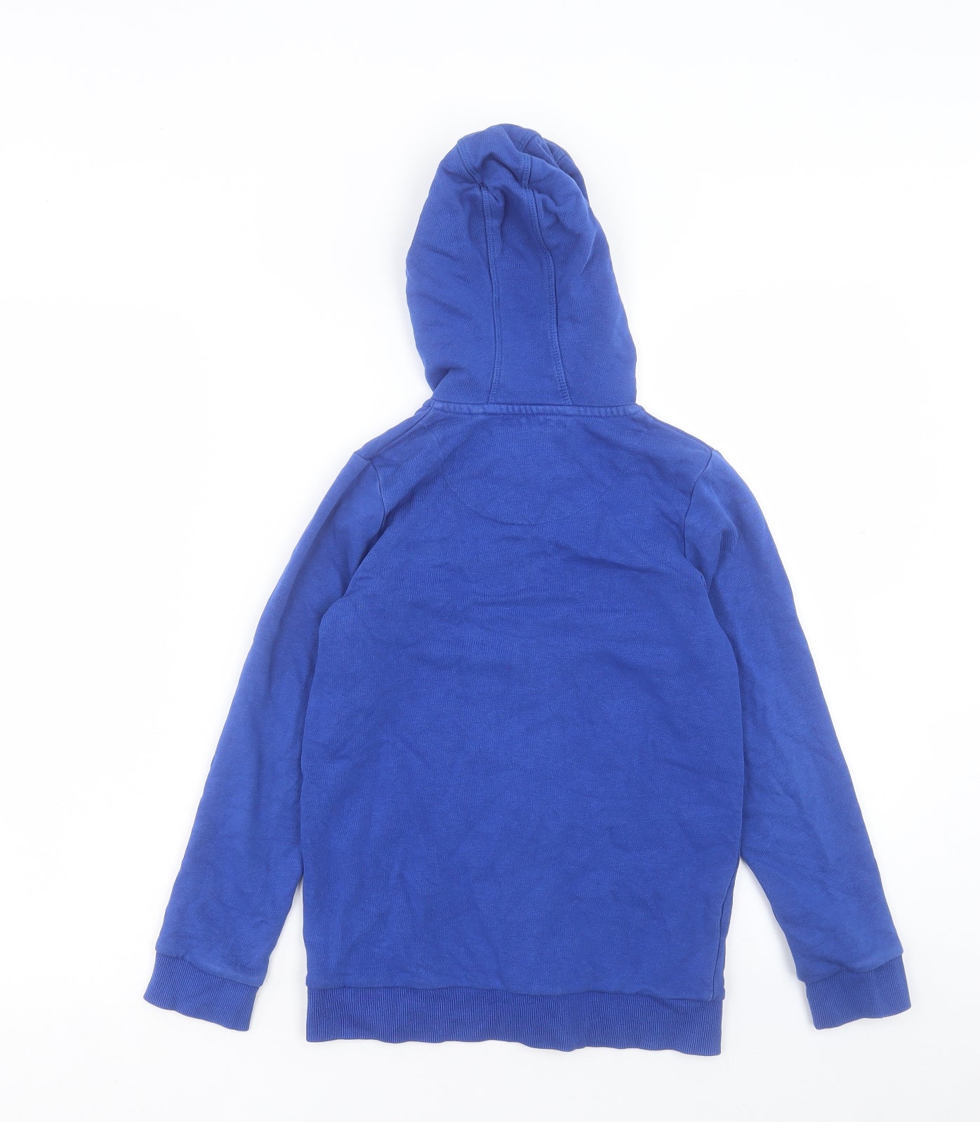 TU Boys Blue Cotton Full Zip Hoodie Size 9 Years Zip