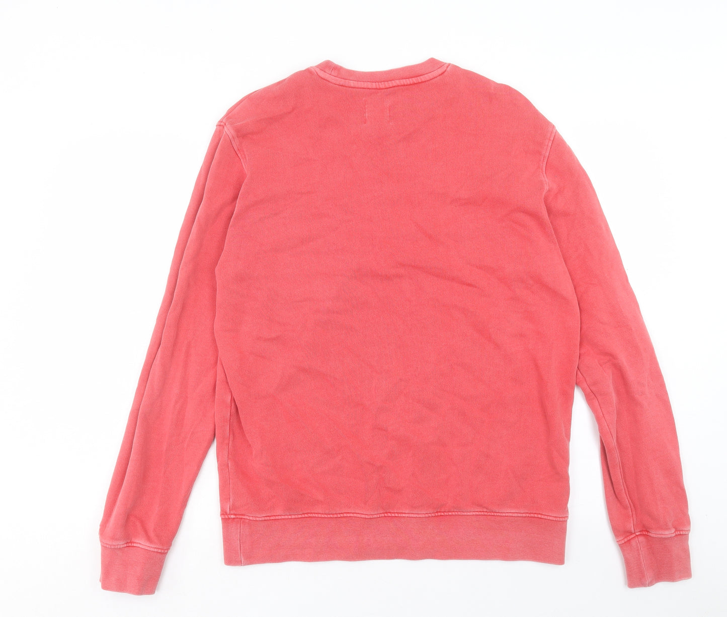 Marks and Spencer Mens Red Cotton Pullover Sweatshirt Size M