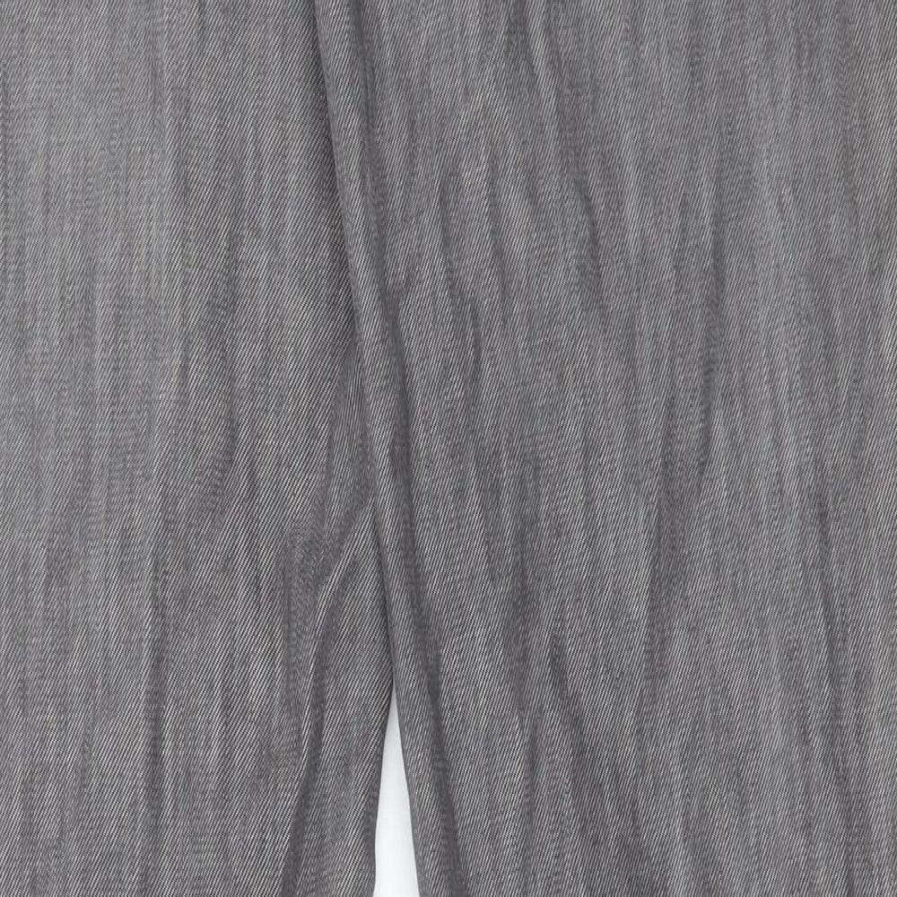 NEXT Mens Grey Cotton Bootcut Jeans Size 30 in Regular Button