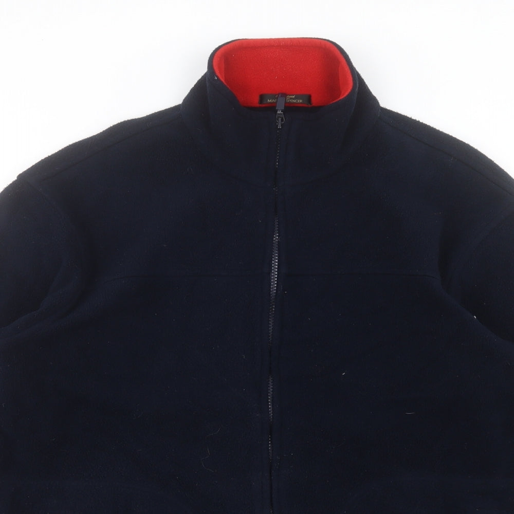 Marks and Spencer Womens Blue Jacket Size 12 Zip
