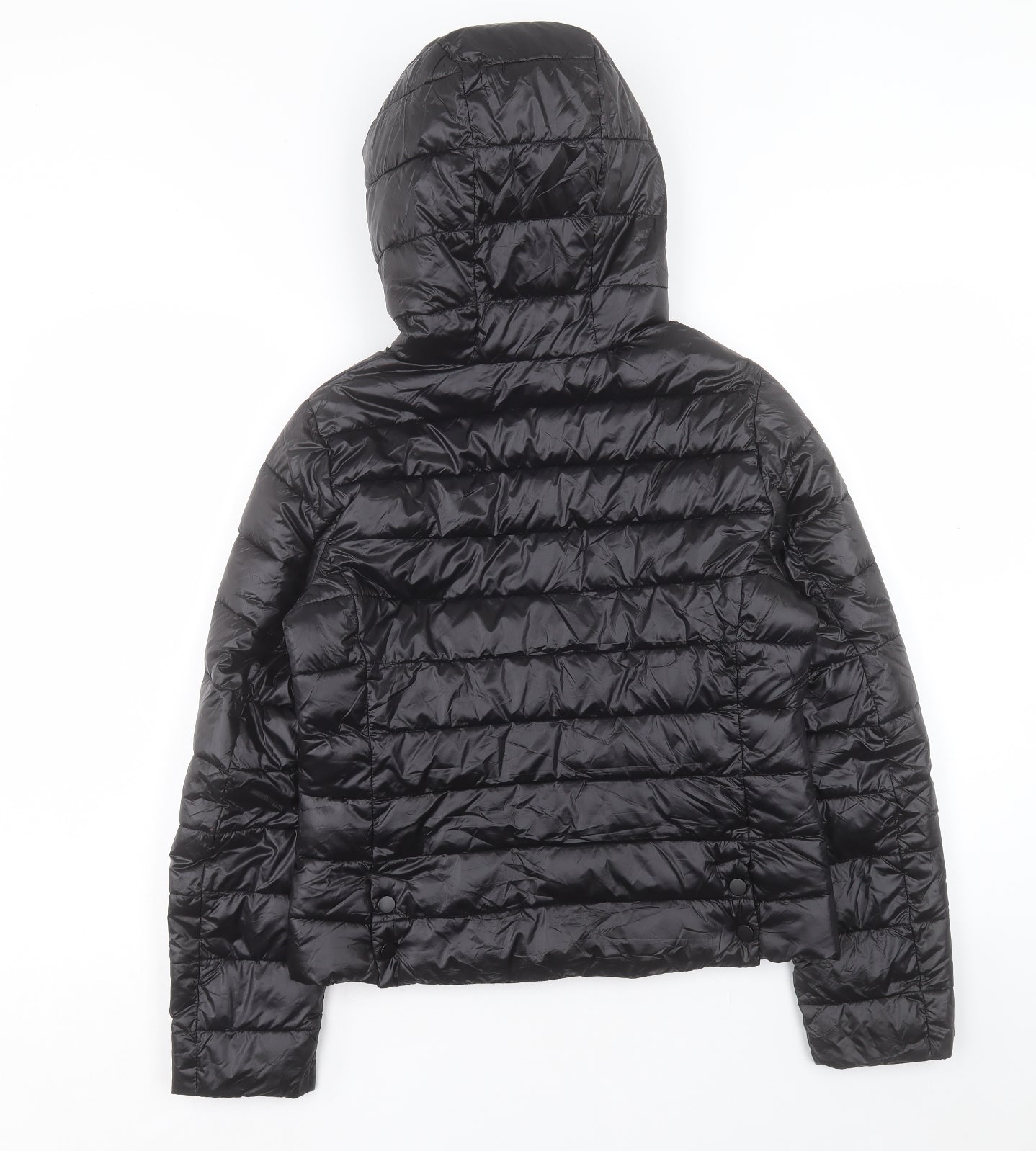 Primark Womens Black Puffer Jacket Coat Size XS Zip