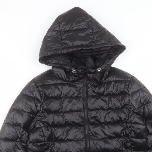Primark Womens Black Puffer Jacket Coat Size XS Zip