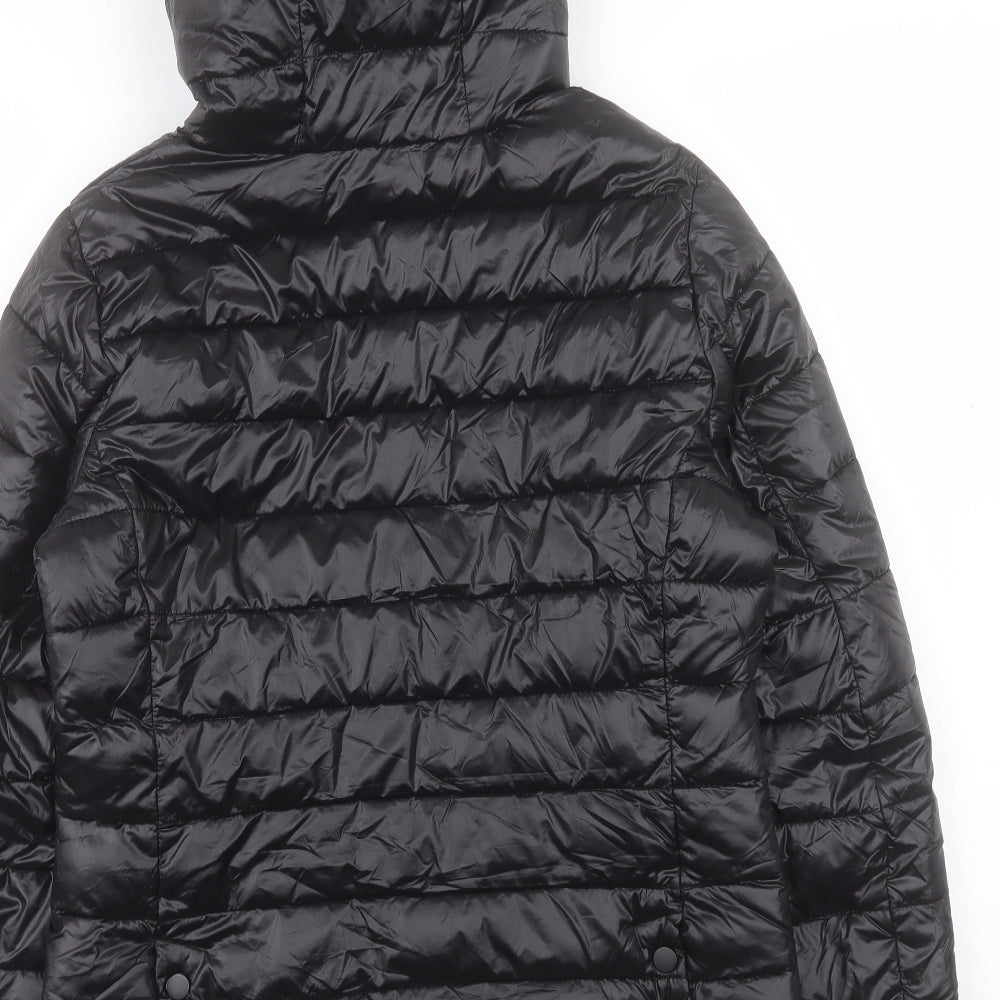 Primark Womens Black Puffer Jacket Coat Size XS Zip