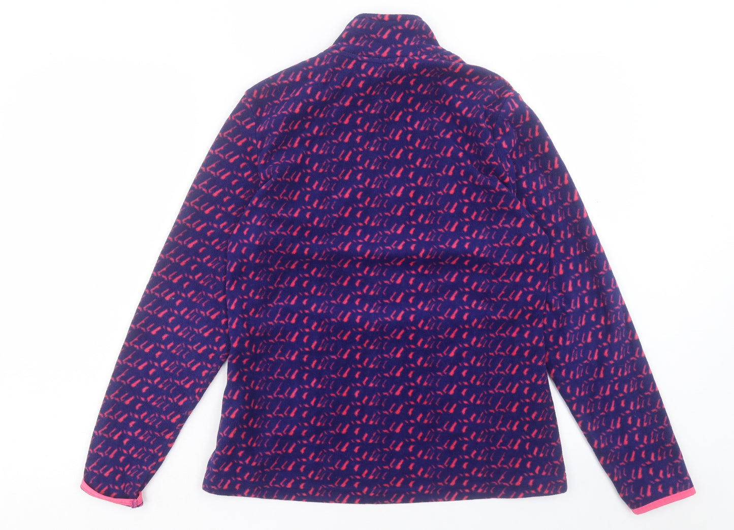 Marks and Spencer Womens Purple Geometric Jacket Size 12 Zip