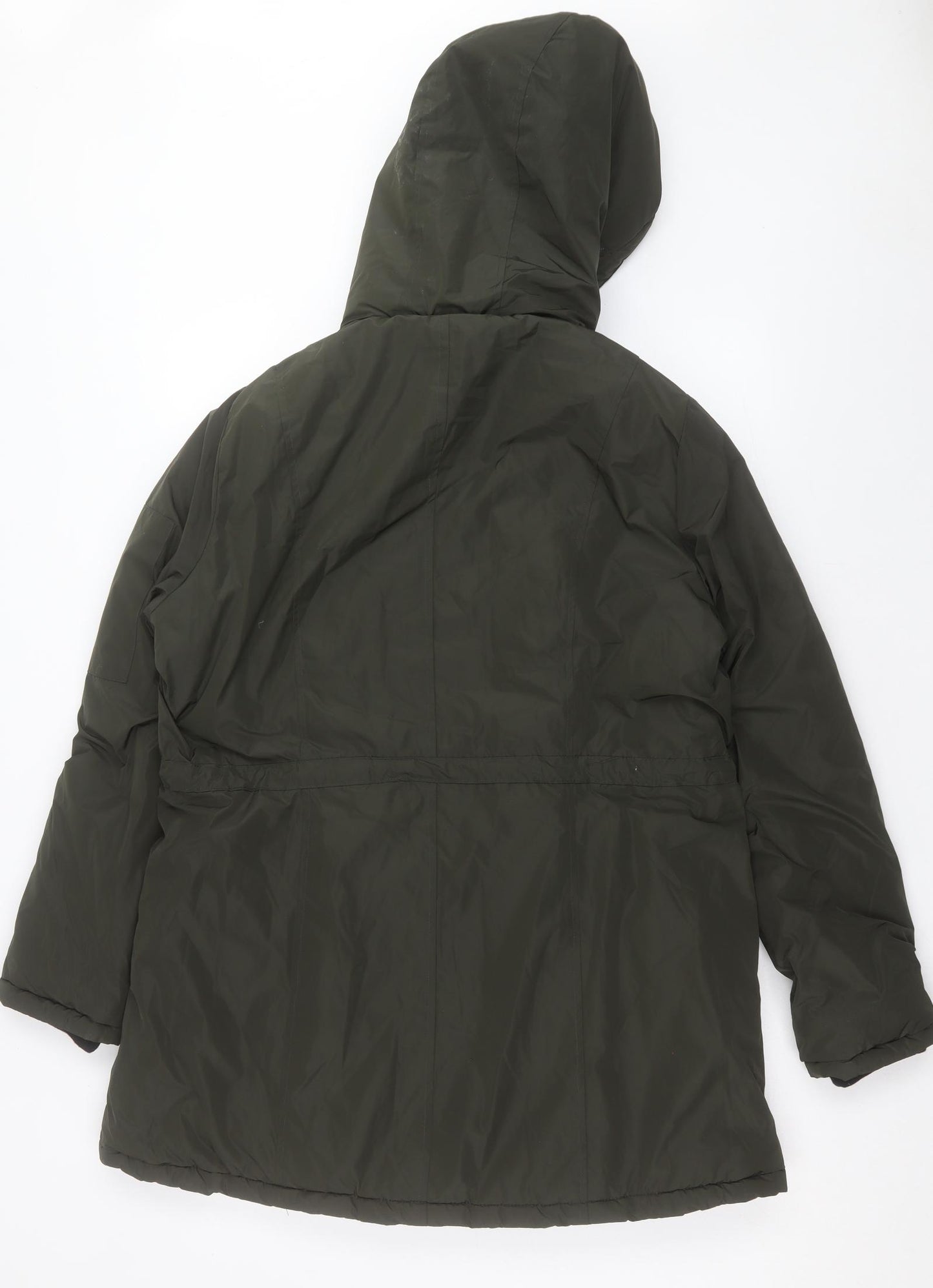 Matalan Womens Green Rain Coat Coat Size 16 Zip