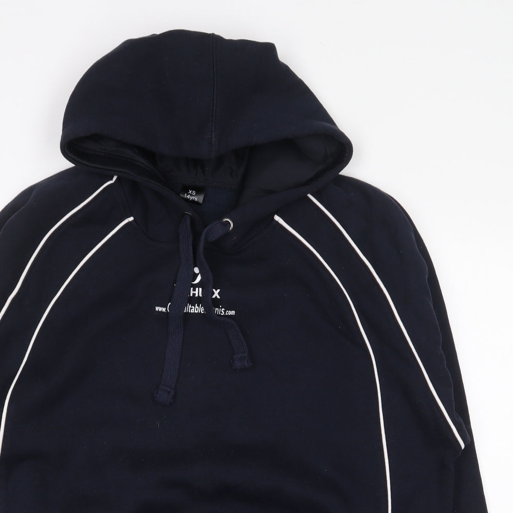 Yehlex Girls Blue Cotton Pullover Hoodie Size 14 Years Pullover - Stockport TTA