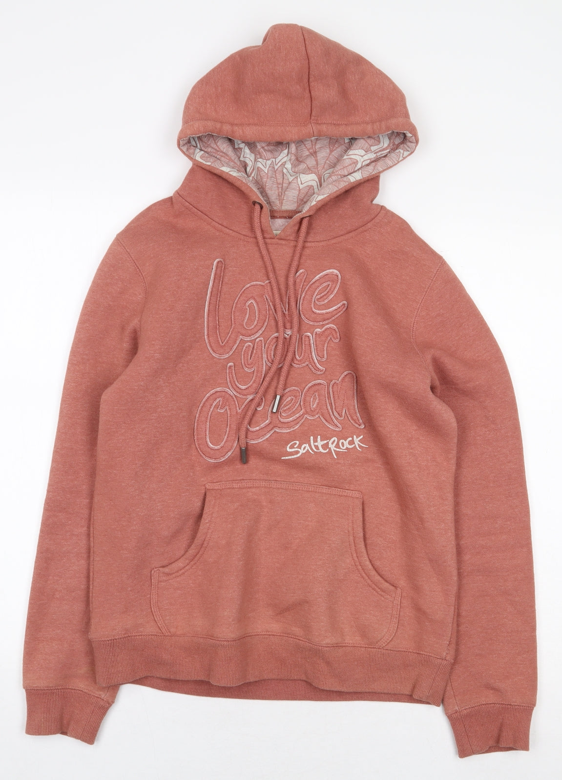 Saltrock Womens Pink Cotton Pullover Hoodie Size 10 Pullover - Love Your Ocean