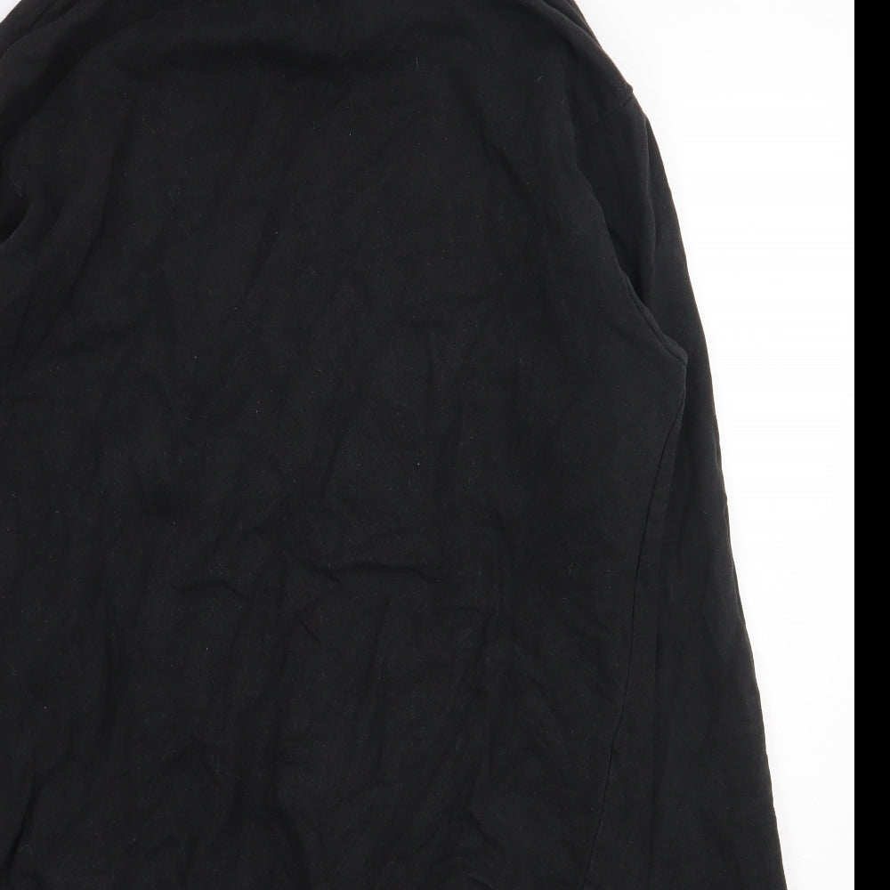NICCE Mens Black Cotton Pullover Hoodie Size M