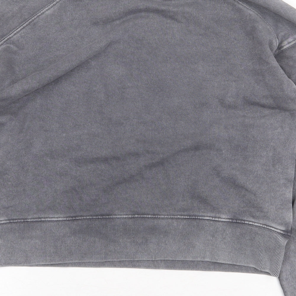 Zara Girls Grey Cotton Pullover Sweatshirt Size 13-14 Years Pullover