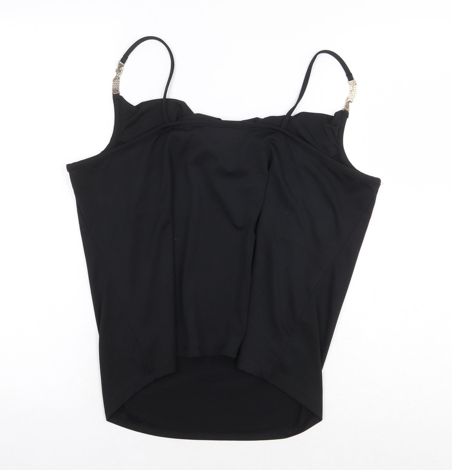 George Womens Black Polyester Camisole Polo Size 20 Cowl Neck