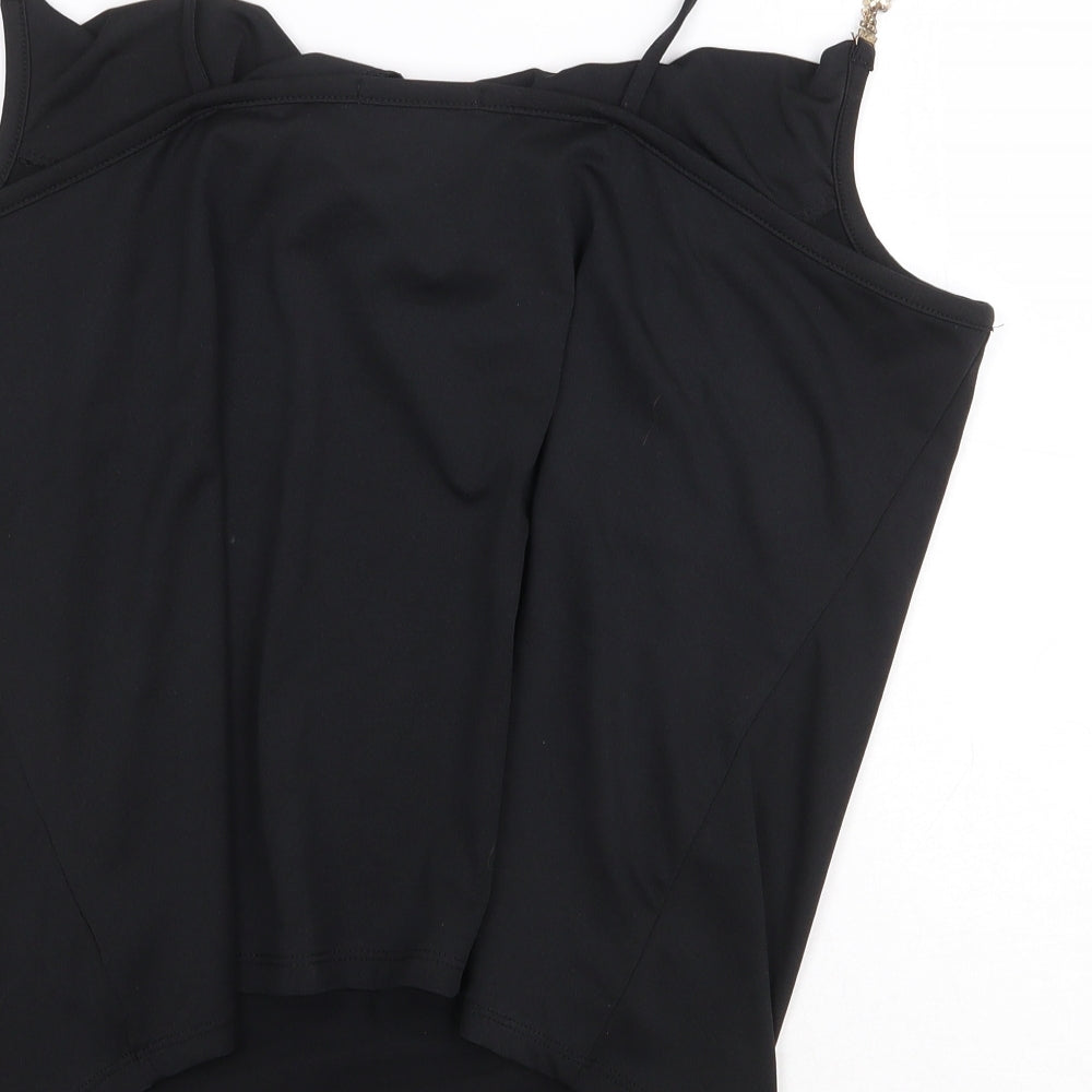 George Womens Black Polyester Camisole Polo Size 20 Cowl Neck