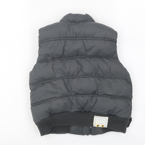 Skhuaban Boys Grey Gilet Jacket Size 2-3 Years Zip