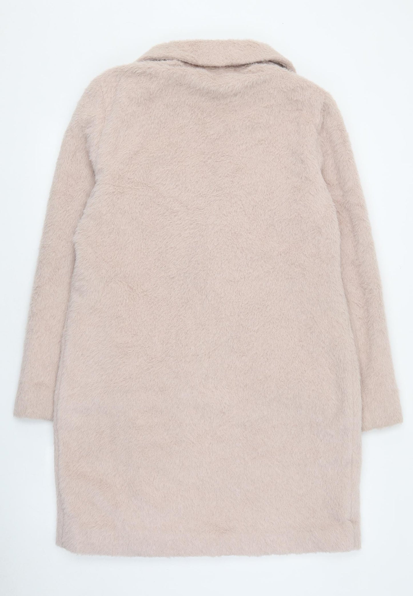 New Look Womens Pink Pea Coat Coat Size 10 Button