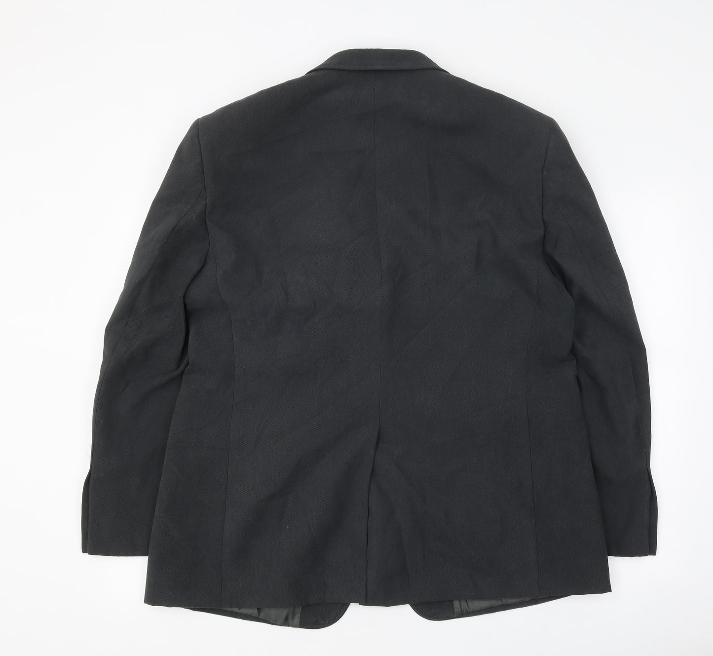 Marks and Spencer Mens Black Polyester Jacket Suit Jacket Size 42