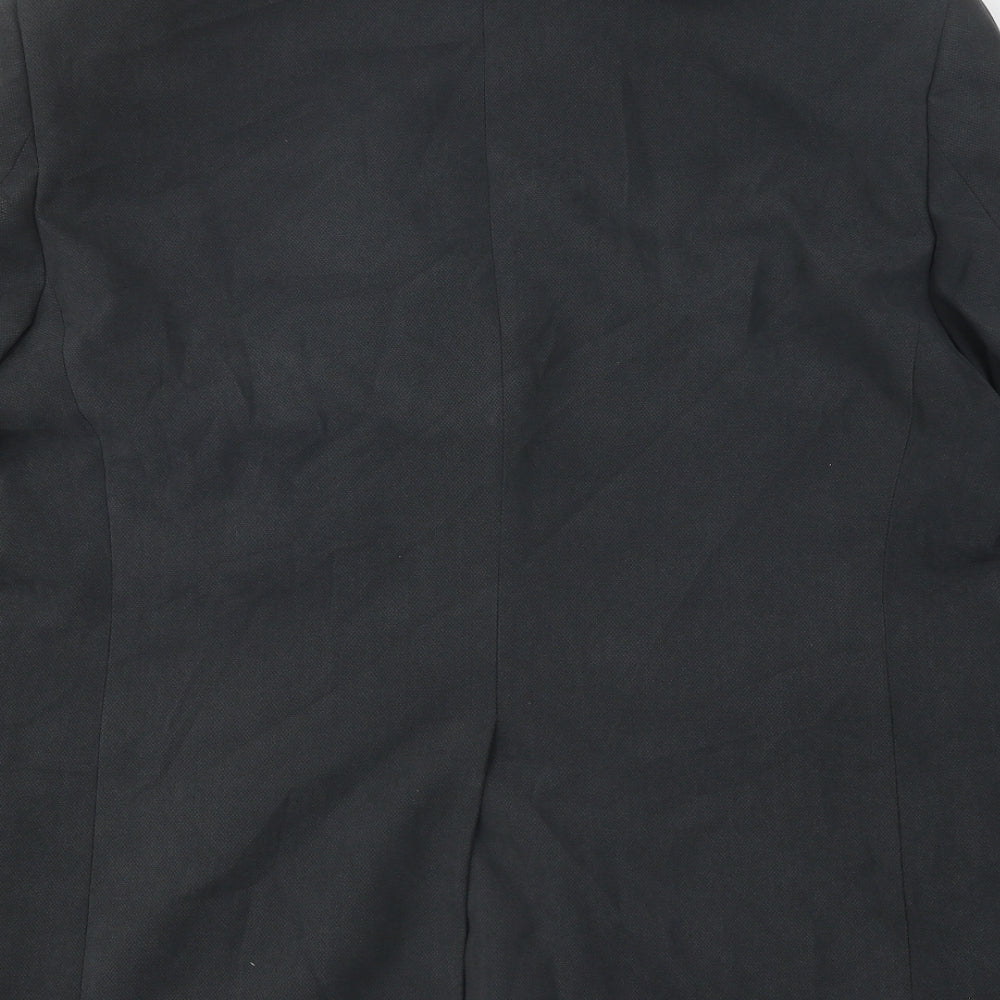 Marks and Spencer Mens Black Polyester Jacket Suit Jacket Size 42