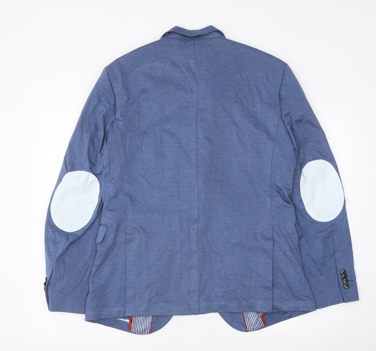 Zara Mens Blue Polyester Jacket Suit Jacket Size 52