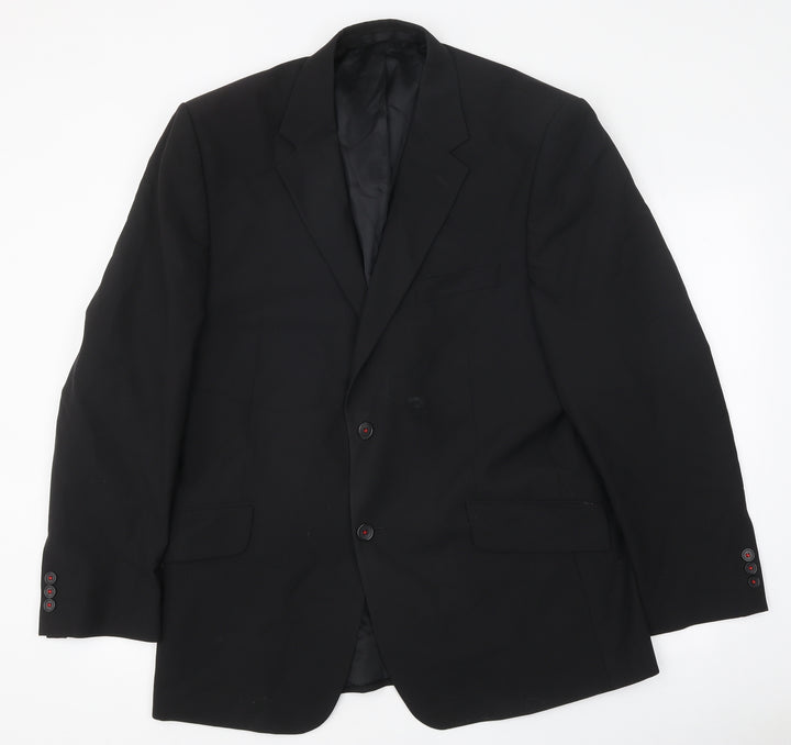 Incopatewear Mens Black Polyester Jacket Suit Jacket Size 42