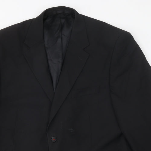 Incopatewear Mens Black Polyester Jacket Suit Jacket Size 42