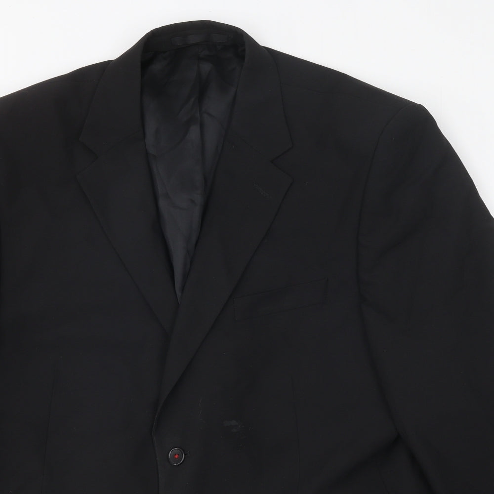 Incopatewear Mens Black Polyester Jacket Suit Jacket Size 42