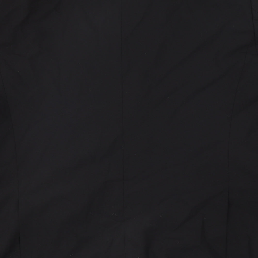 Incopatewear Mens Black Polyester Jacket Suit Jacket Size 42