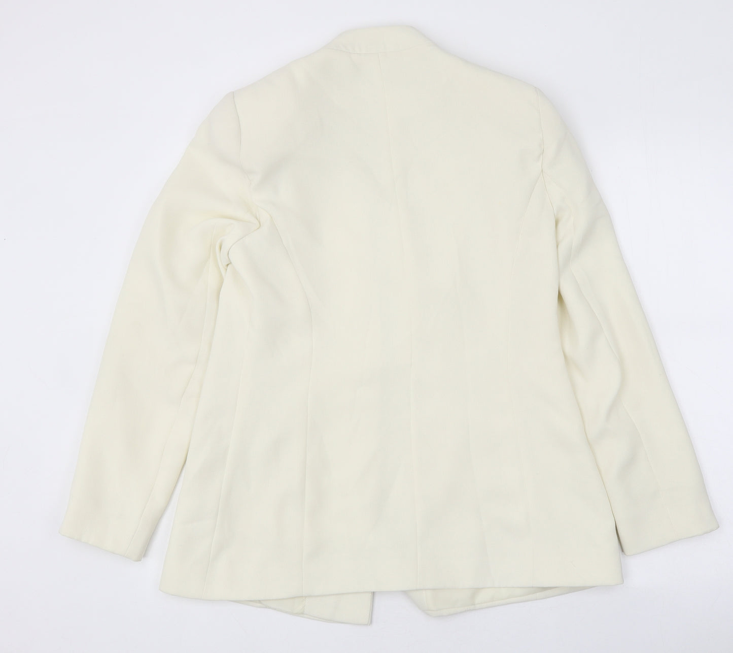 Bonmarché Womens White 100% Cotton Jacket Suit Jacket Size 12