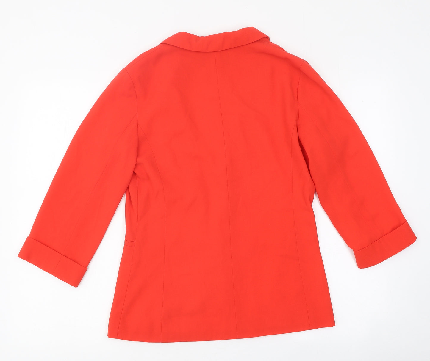 New Look Womens Red Jacket Blazer Size 10