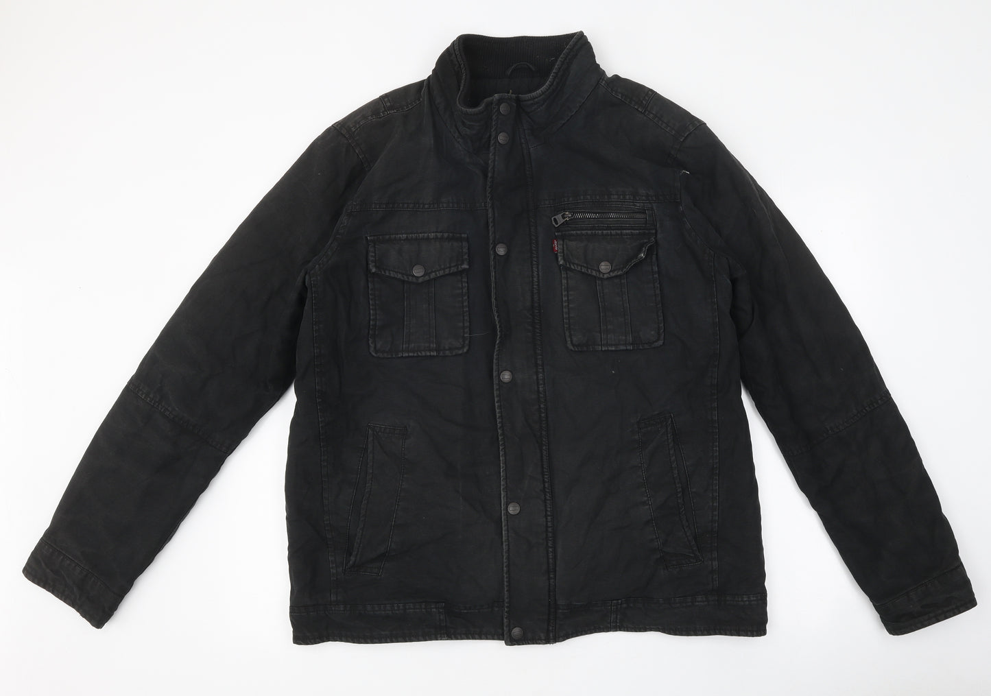 Levi's Mens Black Jacket Size L Zip
