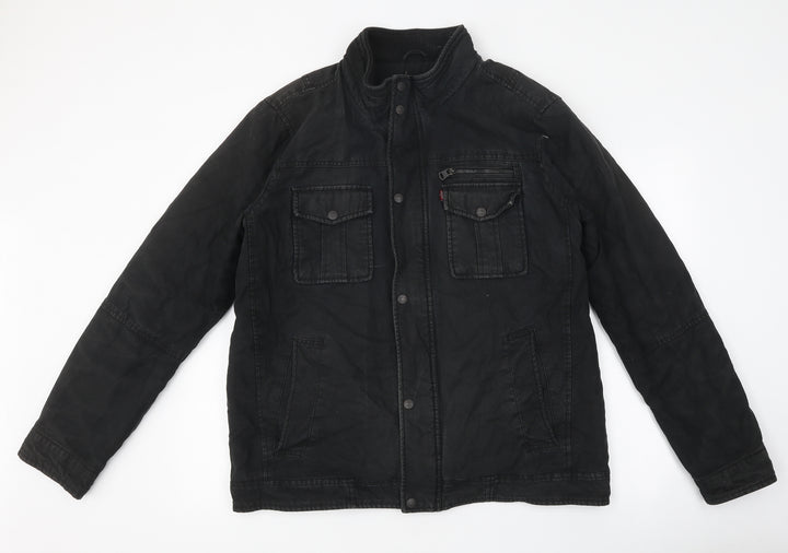 Levi's Mens Black Jacket Size L Zip