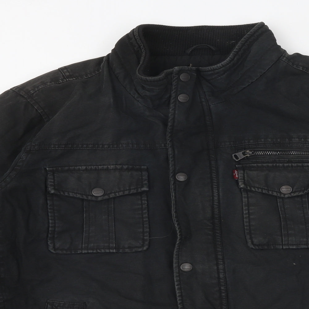 Levi's Mens Black Jacket Size L Zip