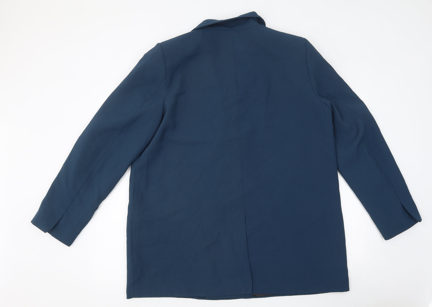 Zara Womens Blue Jacket Blazer Size 2XL Button
