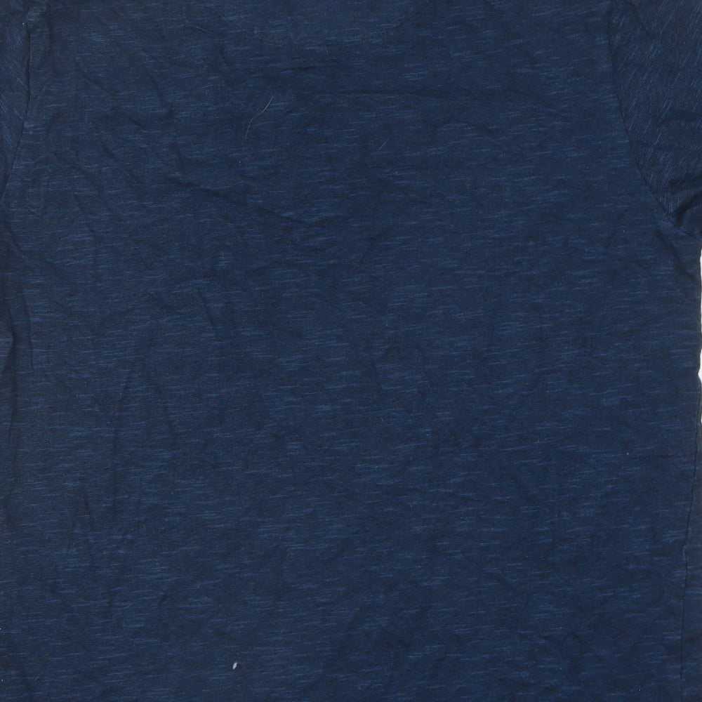NEXT Mens Blue Polyester T-Shirt Size M Round Neck - Detroit City Motorcycle