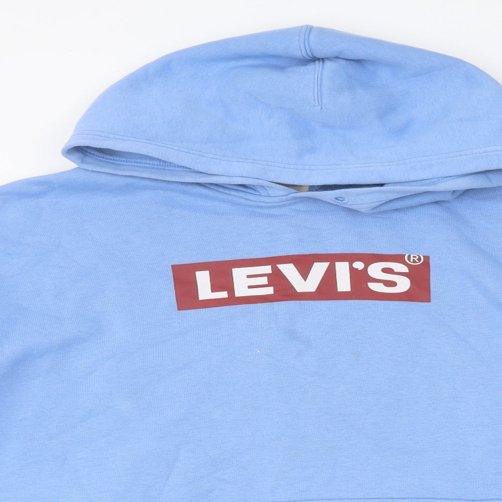 Levi's Mens Blue Polyester Pullover Hoodie Size XL
