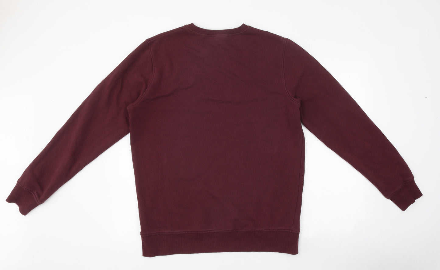 JACK & JONES Mens Red Polyester Pullover Sweatshirt Size L