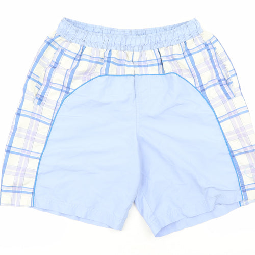 Preworn Mens Multicoloured Geometric Polyester Sweat Shorts Size L L9 in Regular - Swim Shorts