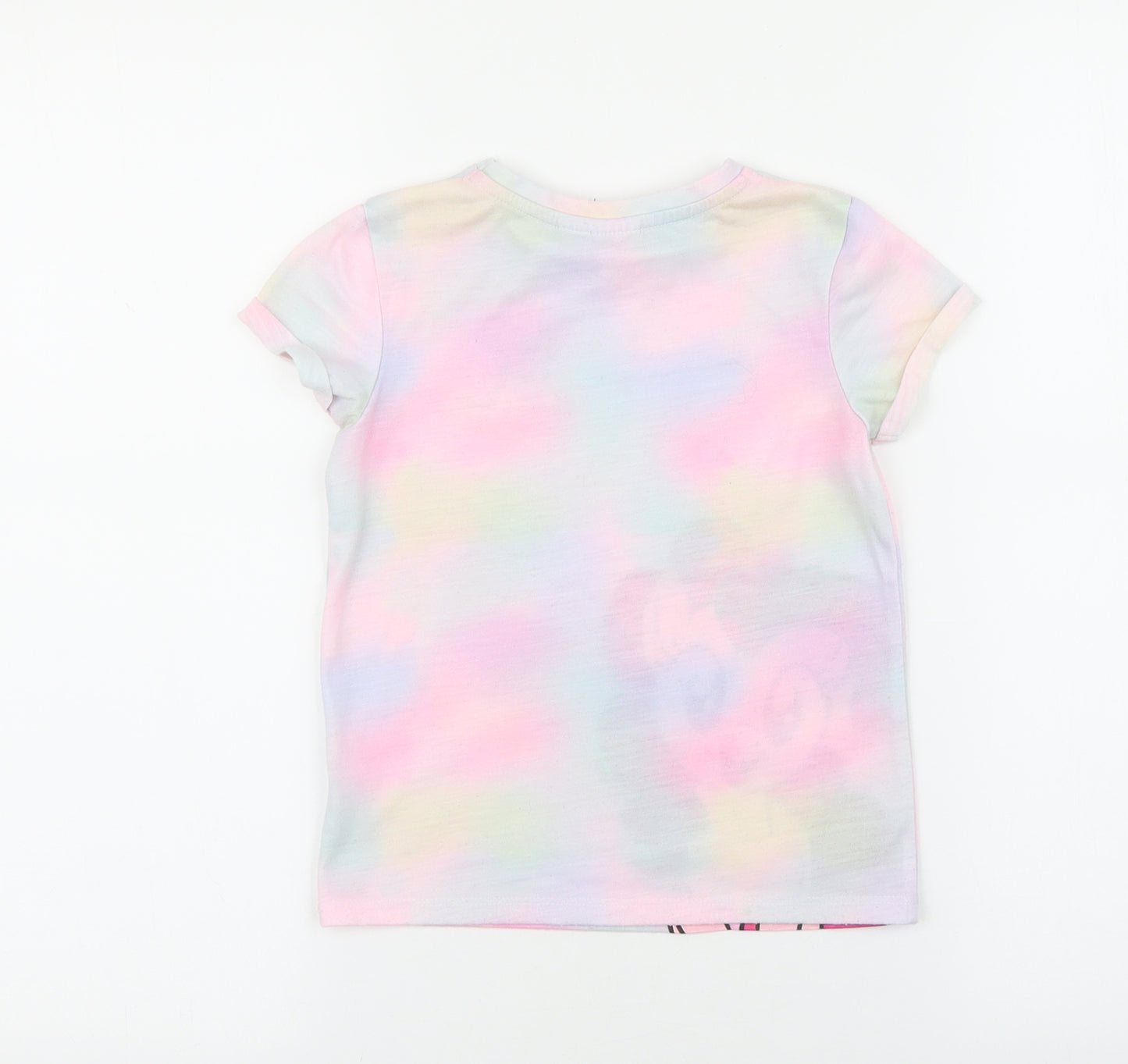 My Little Pony Girls Multicoloured 100% Cotton Basic T-Shirt Size 5-6 Years Round Neck Pullover - Unicorn