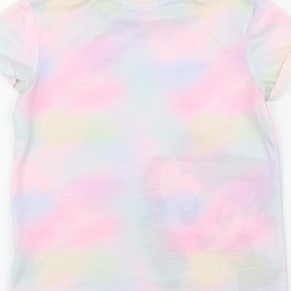 My Little Pony Girls Multicoloured 100% Cotton Basic T-Shirt Size 5-6 Years Round Neck Pullover - Unicorn