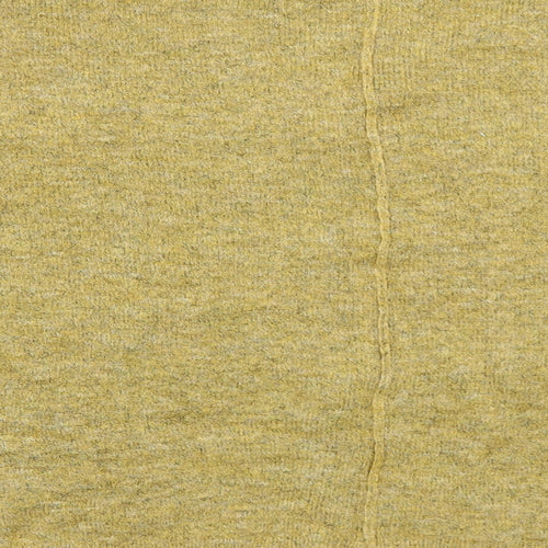 Papaya Womens Yellow Round Neck Acrylic Pullover Jumper Size L