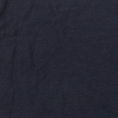 NEXT Womens Blue Round Neck Floral Cotton Pullover Jumper Size 8