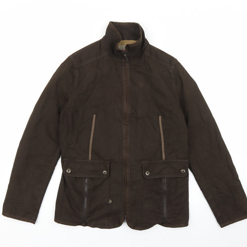 Jocavi Womens Brown Jacket Coat Size 12 Zip