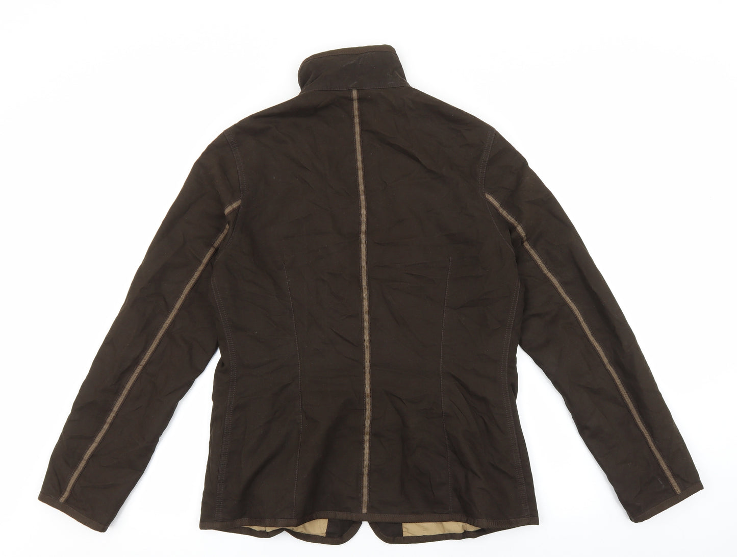 Jocavi Womens Brown Jacket Coat Size 12 Zip