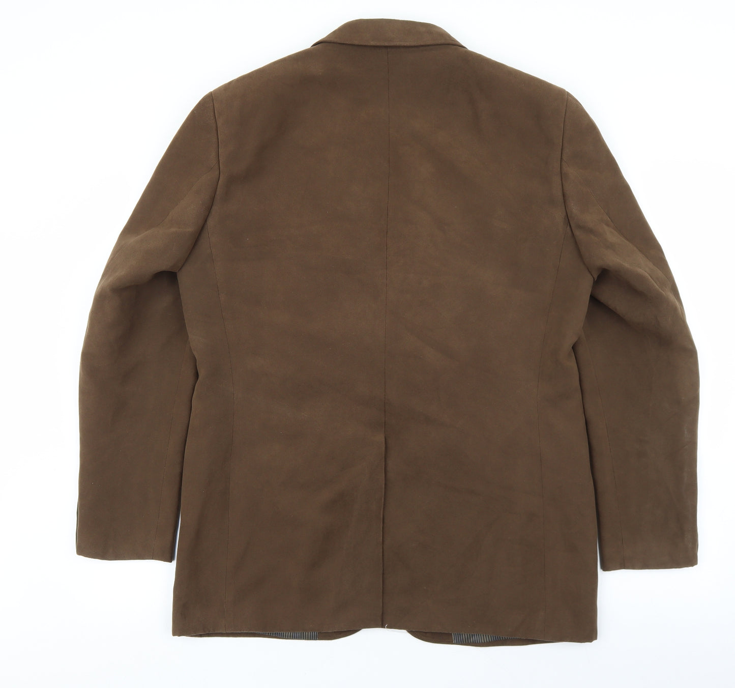 Greenwoods Mens Brown Polyester Jacket Blazer Size 40