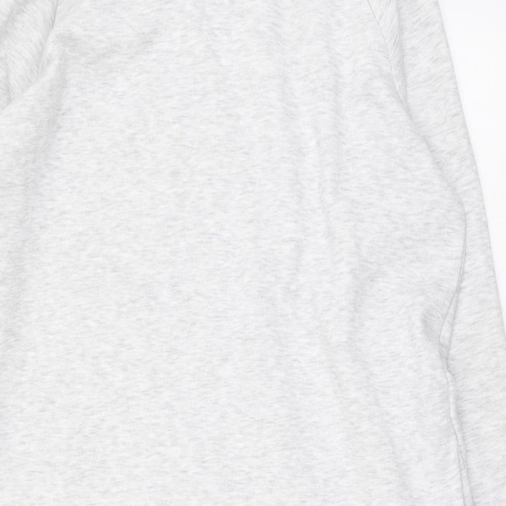 Primark Womens Grey Polyester Jumper Dress Size L Round Neck Pullover