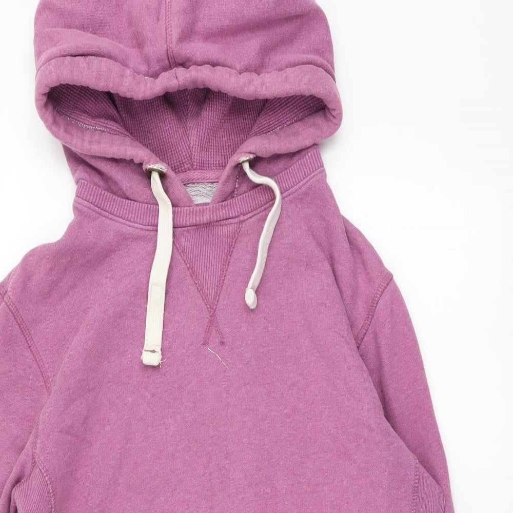 Fat Face Womens Purple Cotton Pullover Hoodie Size 12 Pullover